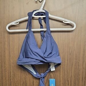 Cupshe Size M Purplish Blue Triangle Bikini Top